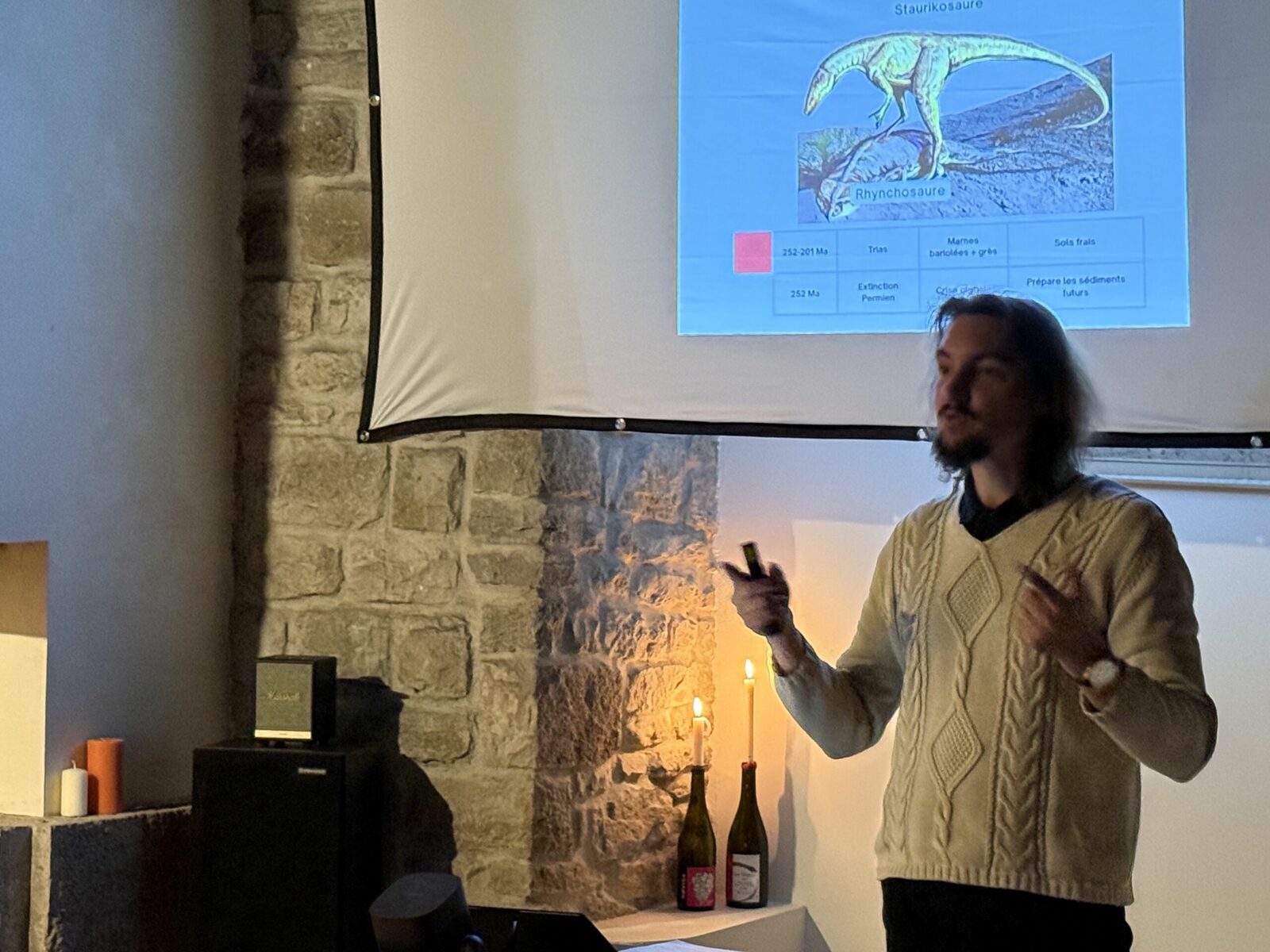 Présentation du terroir jurassien devant les convives