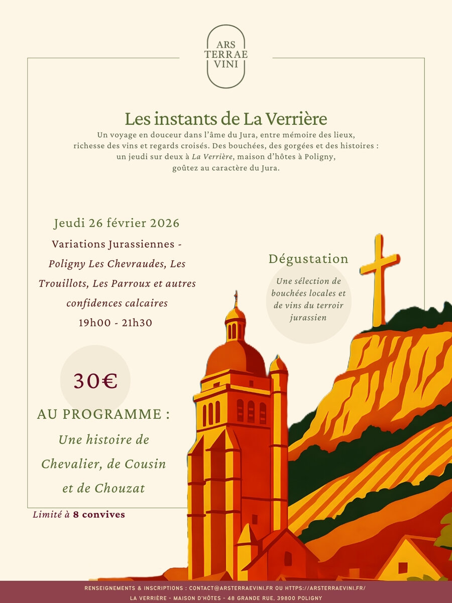 Affiche — Variations jurassiennes : Poligny — Les Trouillots, Les Parroux et autres confidences calcaires